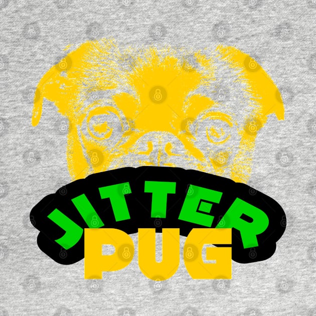 Jitter Pug Dog Breed Design by etees0609